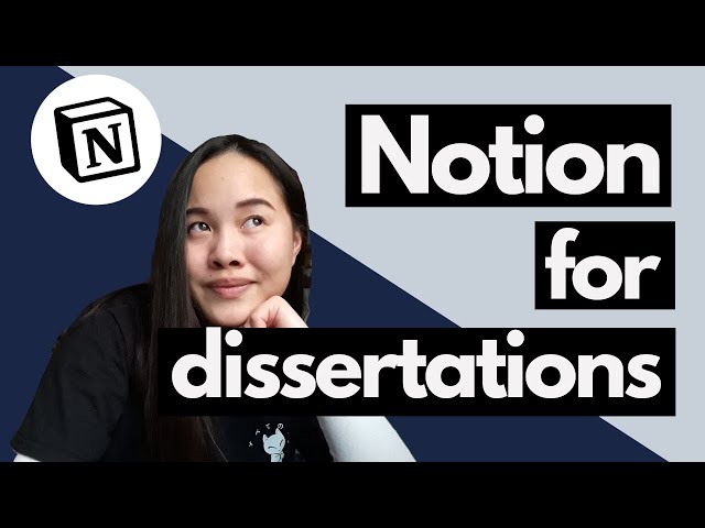 How I Use Notion to Plan My ENTIRE DISSERTATION | Notion For Sociology University Students