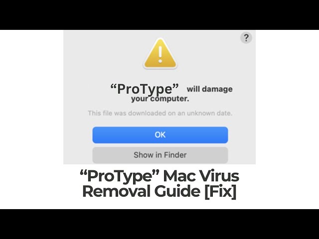 ProType Will Damage Your Computer Mac - Removal
