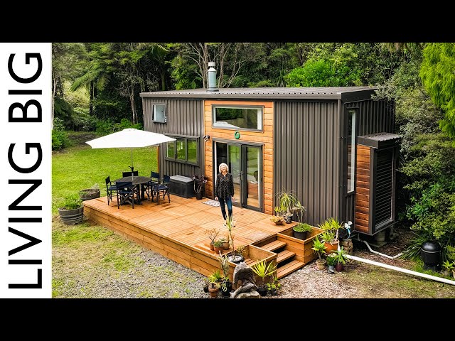 Woman Finds Freedom In A Forest Tiny Home
