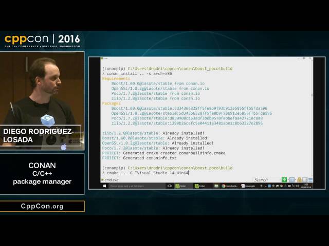 CppCon 2016: Diego Rodriguez-Losada “Conan, a C and C++ package manager for developers"