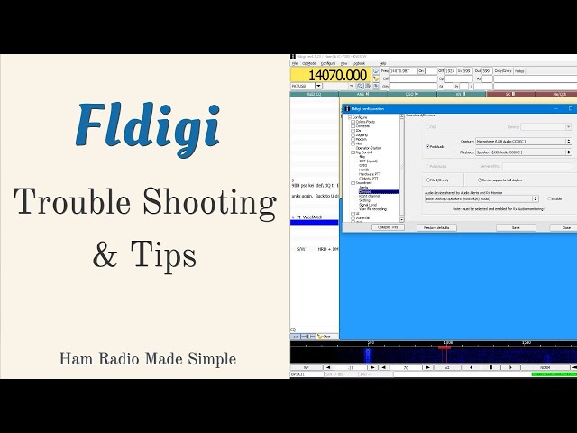 Fldigi - Trouble Shooting & Tips