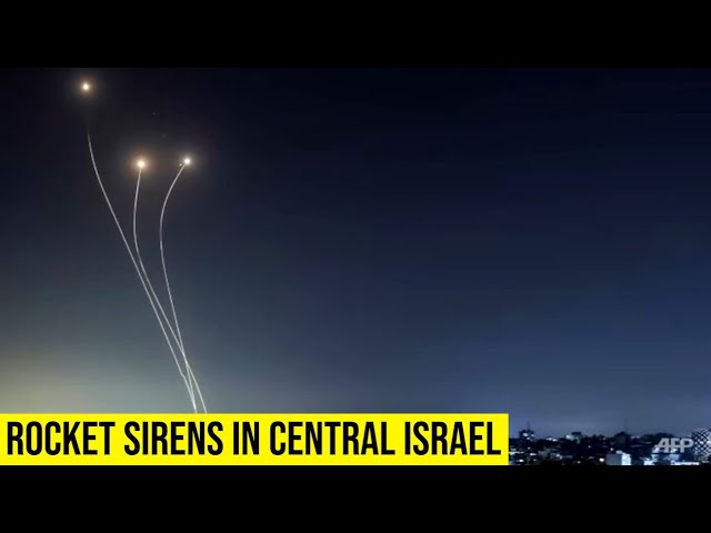 Rocket sirens in central Israel, West Bank after lull of some 10 hours.
