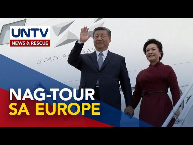 Chinese Pres. Xi, bumisita sa France para sa unang Europe trip sa loob ng limang taon
