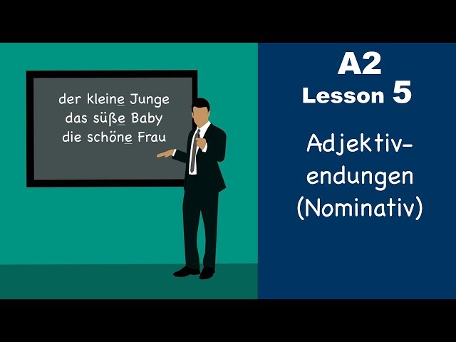 Learn German | Adjektivendungen | Nominativ | German for beginners | A2 - Lesson 5
