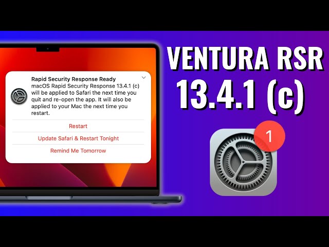 macOS Ventura 13.4.1 (c) RSR Update IMPORTANT! + OCLP Info!