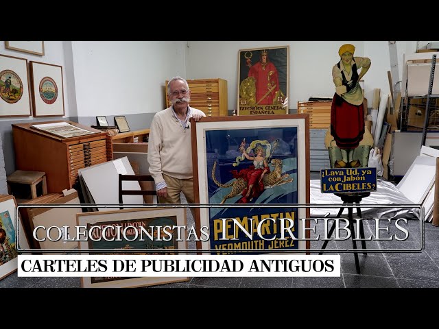 Los 9.000 carteles antiguos del guardián de la publicidad en España