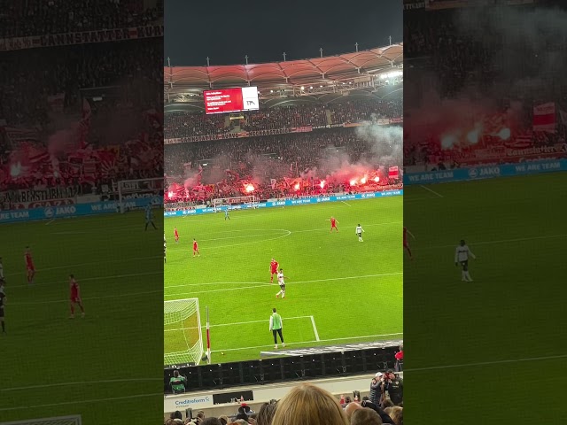Pyro-Love beim Spiel VfB Stuttgart gegen Union Berlin