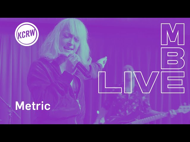 Metric performing "Risk" live on KCRW