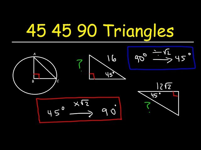 Special Right Triangles - 45 45 90 - Trigonometry & Geometry | SAT Math