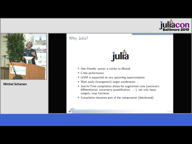 Modeling in Julia at Exascale for Power Grids | Michel Schanen | JuliaCon 2019