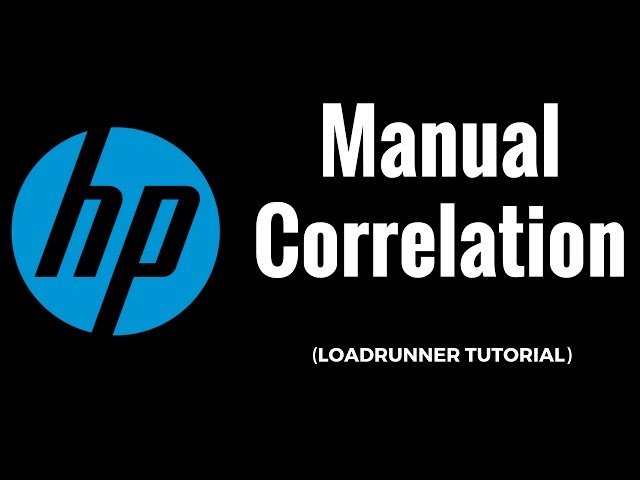 Manual Correction in HP/LoadRunner Tutorial