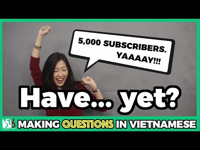 Learn Vietnamese with TVO | Have... yet Questions