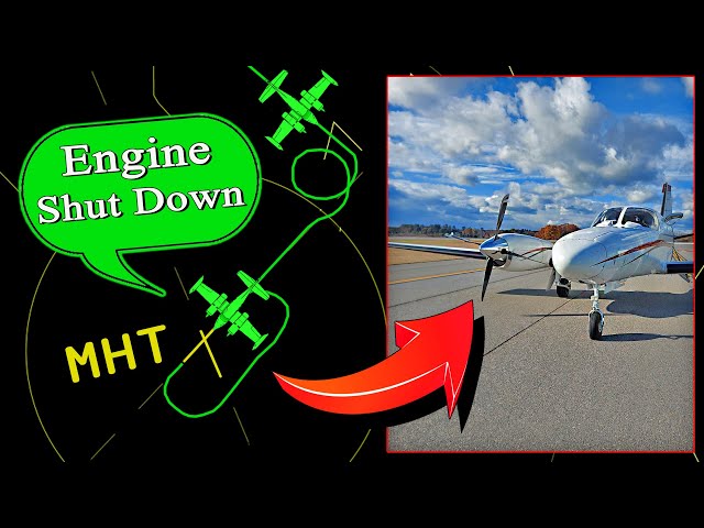 Cessna C441 has RIGHT ENGINE FAILURE + UNSAFE GEAR at Manchester, NH