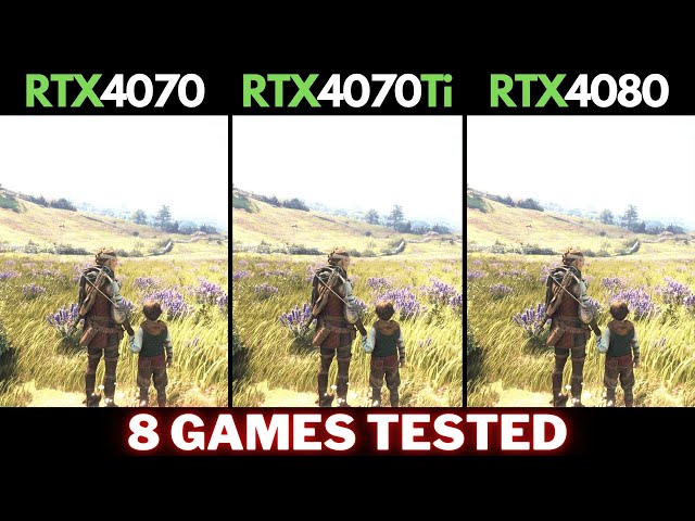 RTX 4070 vs. RTX 4070 Ti vs. RTX 4080 | 8 Games Tested @ 1440p