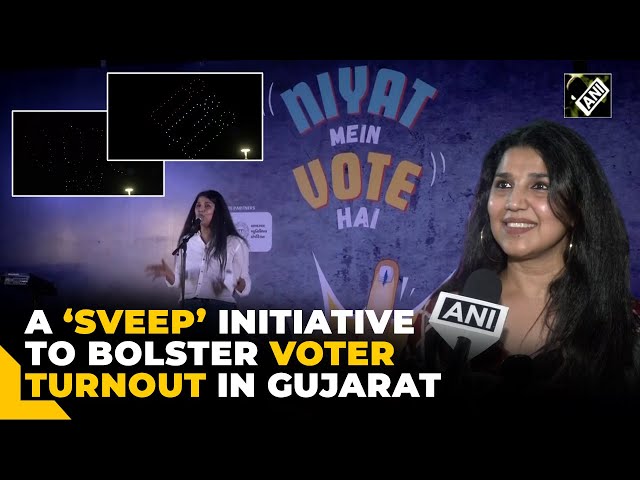 Drone Light Show, cultural event in Ahmedabad to bolster voter turnout in Gujarat