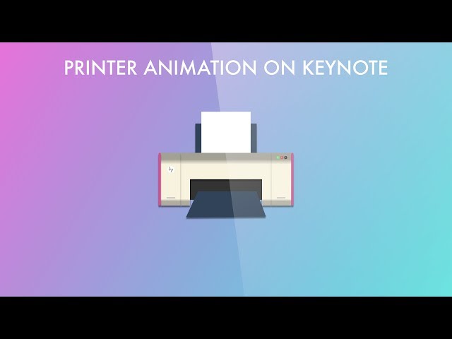 #072 Printer Animation on Keynote Magic Move 2019 Principle Same as PowerPoint #StayHome #WithMe