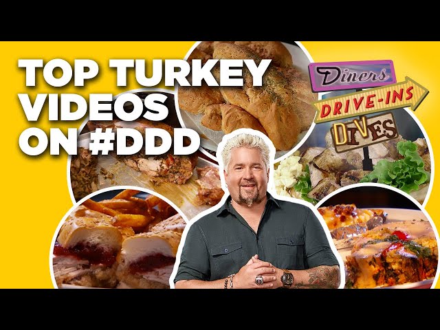 Top 10 Craziest #DDD Turkey Videos with Guy Fieri | Diners, Drive-Ins and Dives | Food Network