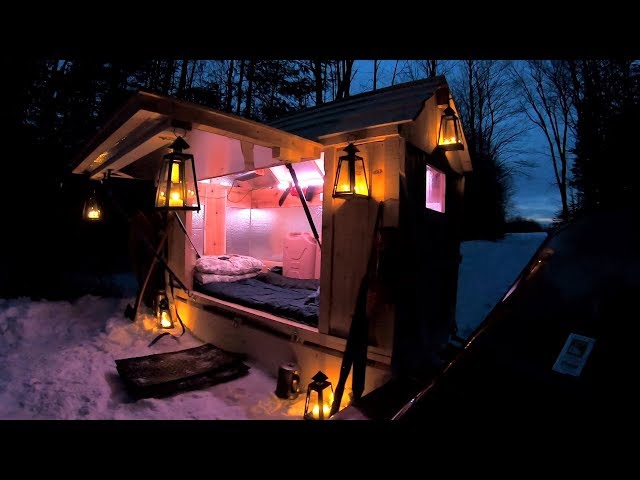 Tiny Cabin Sled / Solar Powered & Water Heated / Making Maple Syrup / Log Cabin Update- Ep 11.7