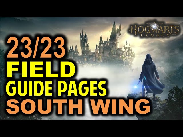 The South Wing: All 23 Field Guide Pages Locations | Hogwarts Legacy