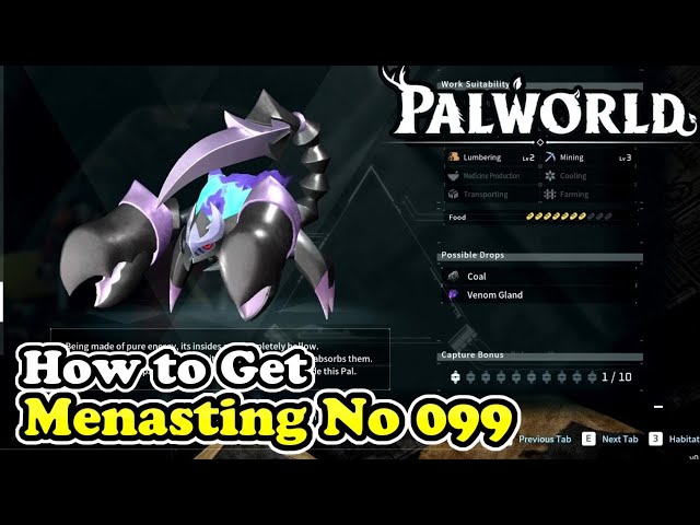 Palworld How to Get Menasting (Palworld No 099)