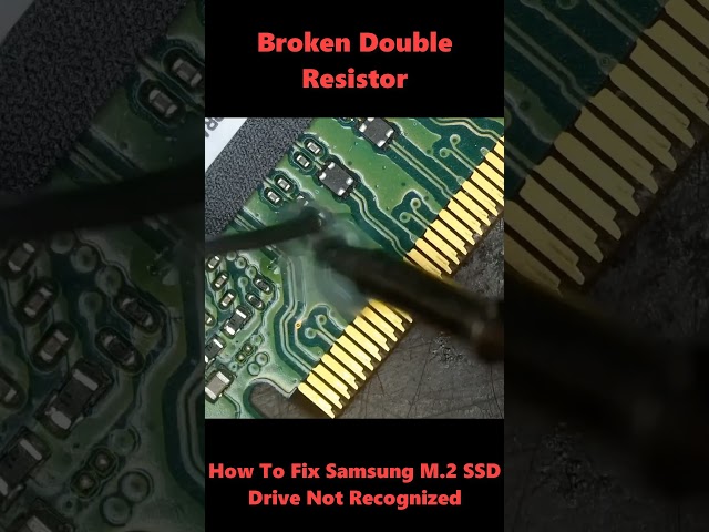 How To Fix Samsung M 2 SSD Drive Not Recognized #shorts #knfix #knfixcuchi