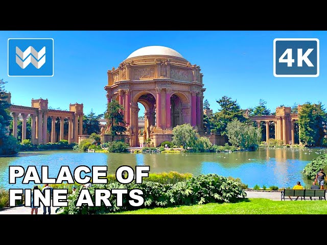 [4K] Palace of Fine Arts in San Francisco, California - Walking Tour & Travel Guide 🎧