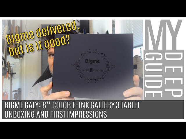 Bigme Galy: Unboxing and First Impressions of the 8" color e-ink Gallery 3 tablet