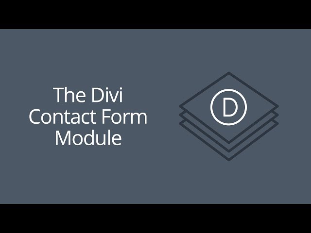 The Divi Contact Form Module
