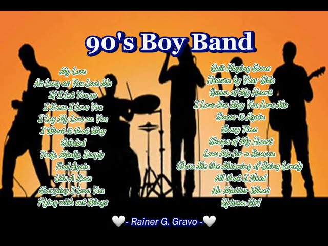 90's Boy Band - Westlife, BackstreetBoys, Boyzone, A1, SavageGarden
