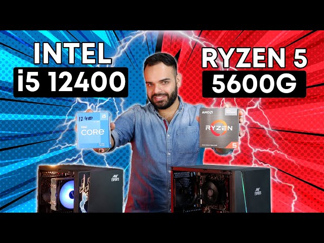 Rs 30,000 PC Build Without GPU | Intel Core i5 12400 Vs AMD Ryzen 5 5600G | Benchmarks [Hindi]