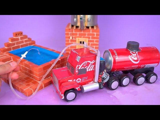 Amazing MINI WATER TRUCK made with recyclable materials