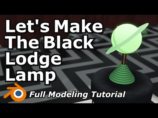Blender Beginner Modeling Tutorial | Twin Peaks Black Lodge Lamp Project!