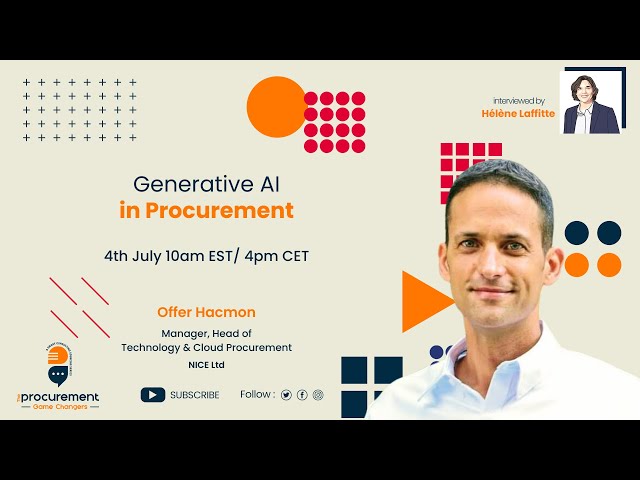 Generative AI in procurement
