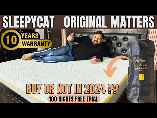Sleepycat Original Mattress | Best mattress for Back pain & Neck pain | 10 Years Warranty