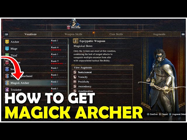 Dragons Dogma 2 Magick Archer Vocation How to Unlock it - Magick Archer Dragons Dogma 2 Tips