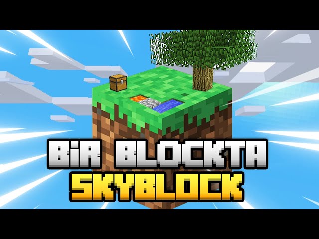 1 BLOKTA SKYBLOCK / Sınırsız Kaynaklı Skyblock