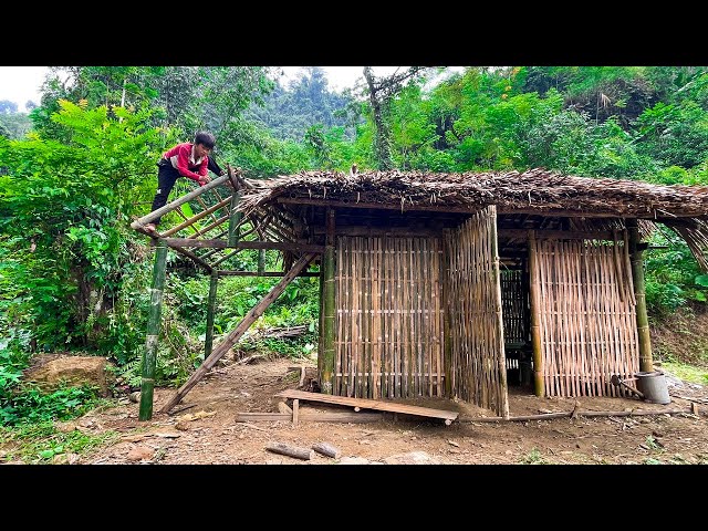 Orphan Boy - Transporting, Buying Bamboo, Making a Kitchen with Bamboo - Building farming - EP1 #boy
