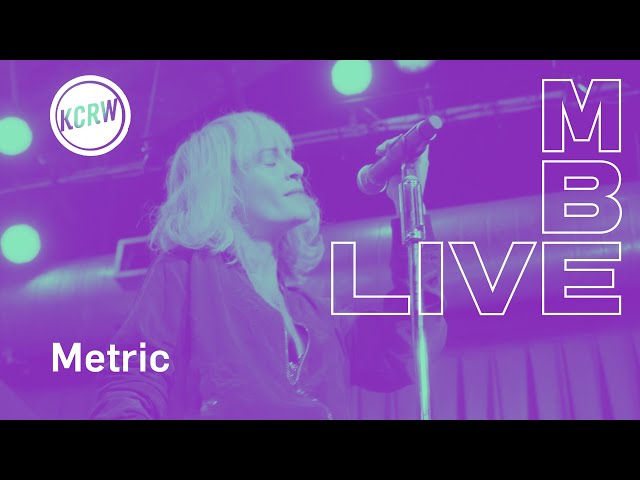 Metric performing "Now or Never Now" live on KCRW