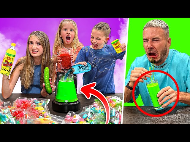 MAKING SWEET SMOOTHIES WITH $200 OF CANDY! *GONE WRONG* 🤮🇺🇸