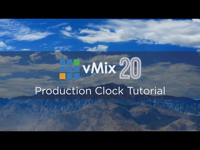 vMix Production Clocks Tutorial