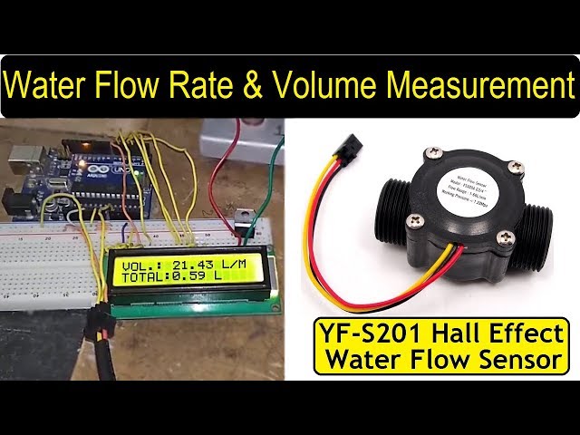 Water Flow Rate & Volume Measurement using Water Flow Sensor & Arduino