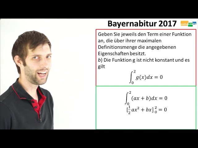 Bayern-Abitur Mathe - Analysis - Teil A - Aufgabe 3: Funktionsuntersuchung