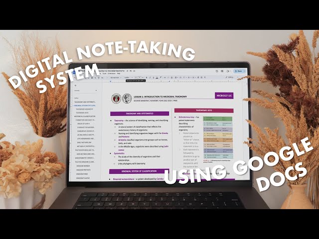 digital note-taking system pt. 2 ✍🏻 how i use my template + google docs tips