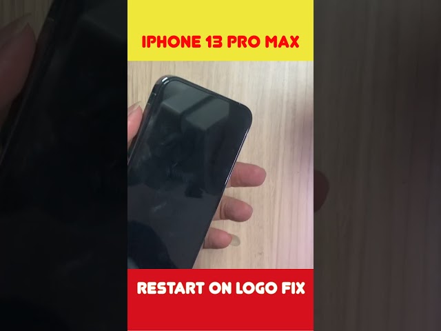 iPhone 13 Pro Max restart on Apple logo fix #shorts #thegsmsolution #iphonerepair