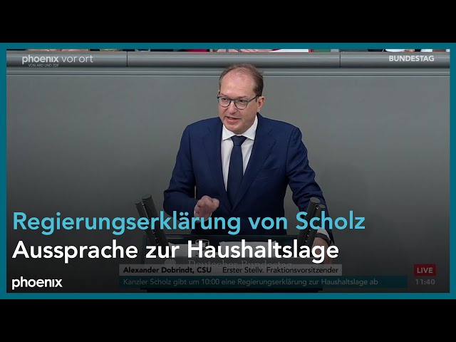 Aussprache zur Regierungserklärung von Olaf Scholz zur Haushaltslage am 28.11.23