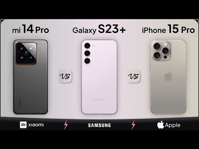 Xiaomi 14 Pro vs Galaxy s23+ vs iphone 15 Pro | Mobile Nerd