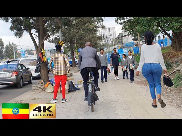 ቀውጢው አዲስ አበባ , 🇪🇹 Addis Ababa walking Tour 2024 , Ethiopia [4K]