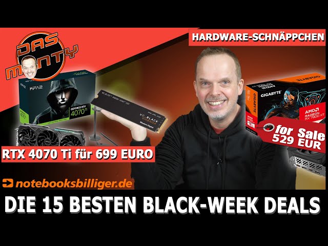 Nvidia RTX 4070 Ti für 699 Euro! |  Die besten 15 Black-Week-Deals bei NBB-Notebooksbilliger.de