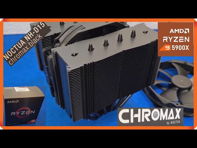 AMD Ryzen 9 5900X Noctua NH-D15 Chromax Black Dual Tower