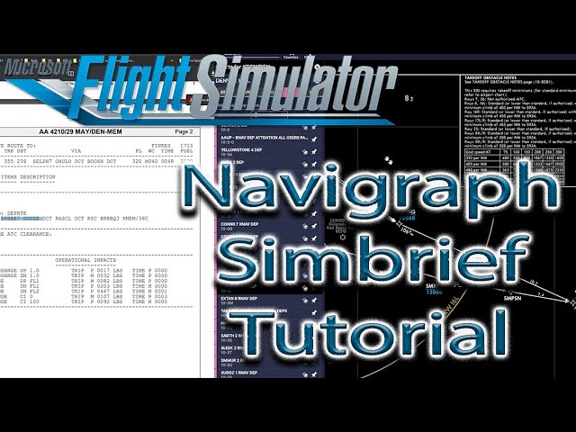 Microsoft Flight Simulator | Simbrief Navigraph | Tutorial